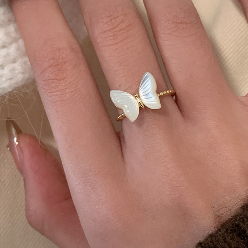 Bow Female Entry Lux Elegant Gentle Rings