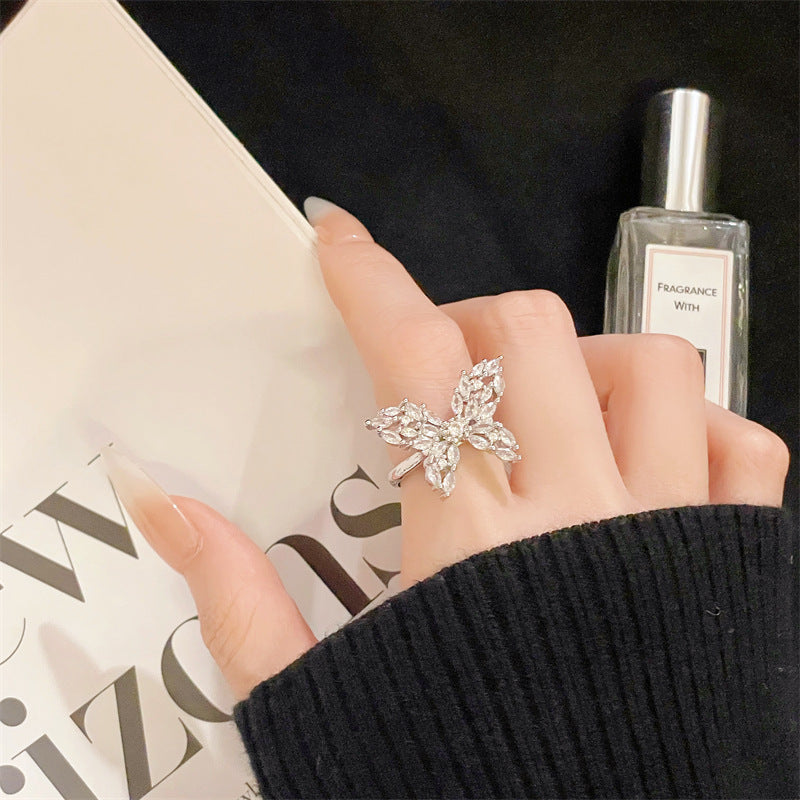 Women's Open Fashion Personalized Niche Design Style Mild Luxury Rings