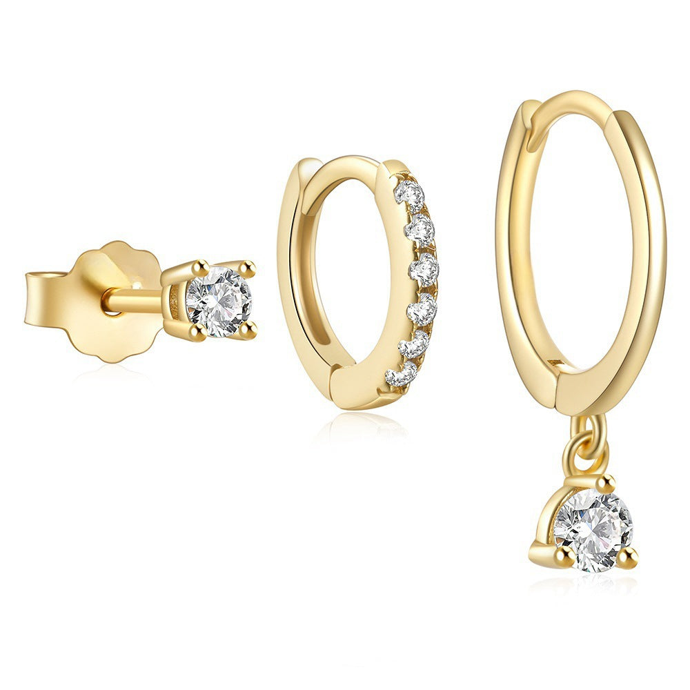 Women's Earings Set Fashionable Versatile Ear Clip Earrings