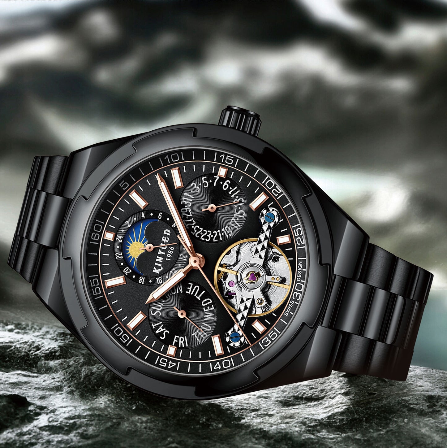Men's Once Fashion Watch Automatic Business Mechanical Watches