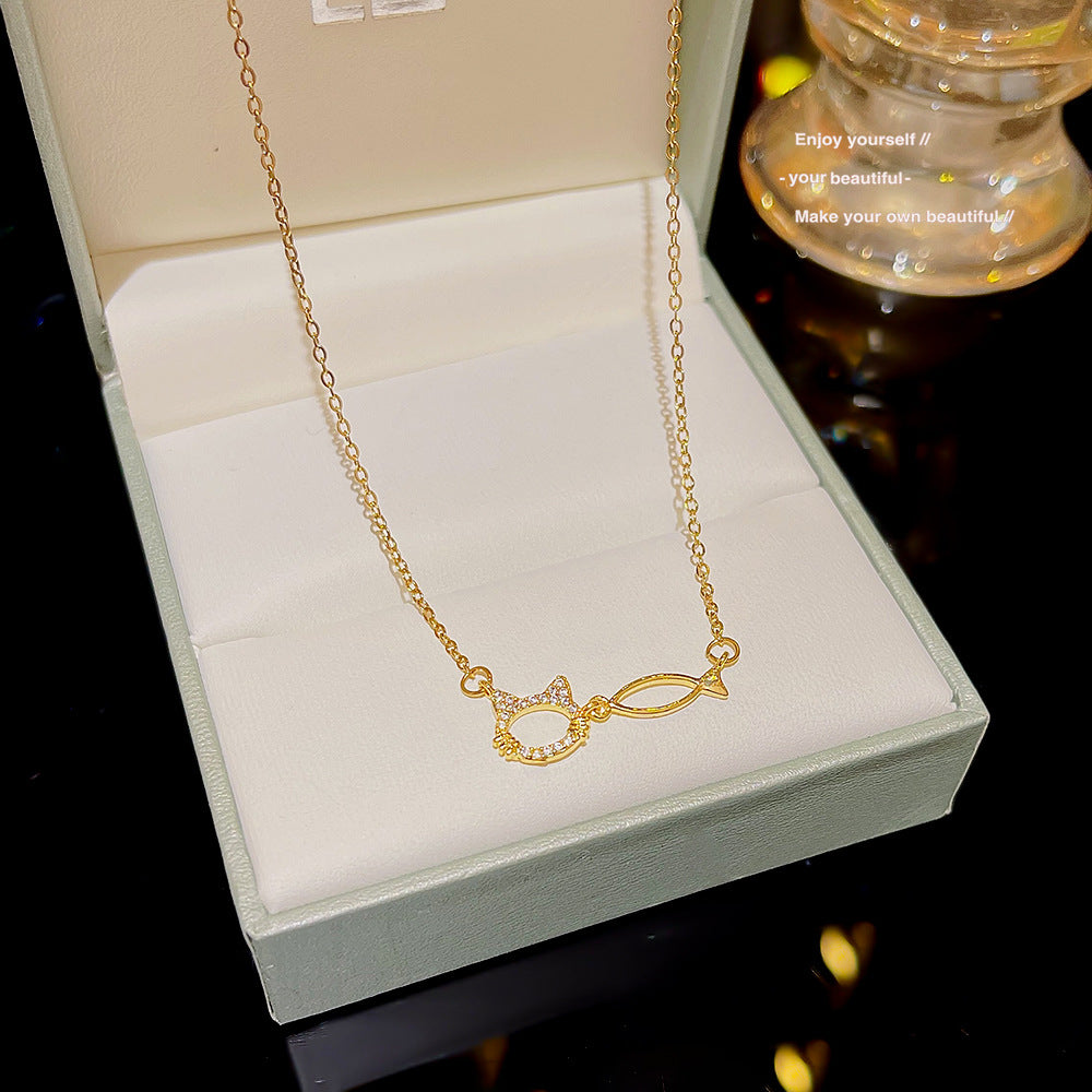 Women's Versatile High-grade Zircon Light Luxury Minority Necklaces