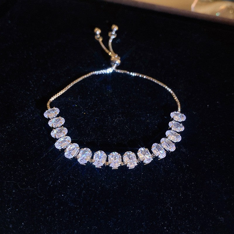 Women's Colorful Zircon Minority Simple Design Fashion Bracelets