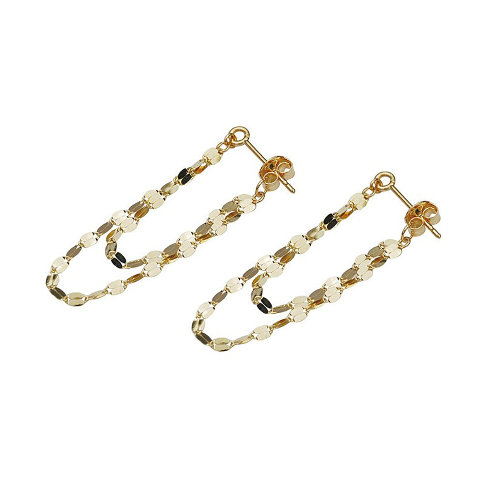 Women's High-grade Long Short Tassel Two Ways Earrings