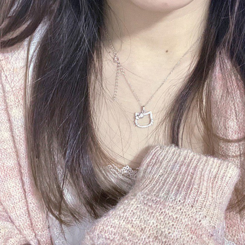 Cat Fashion Heart Girlfriends Clavicle Chain Summer Niche Necklaces