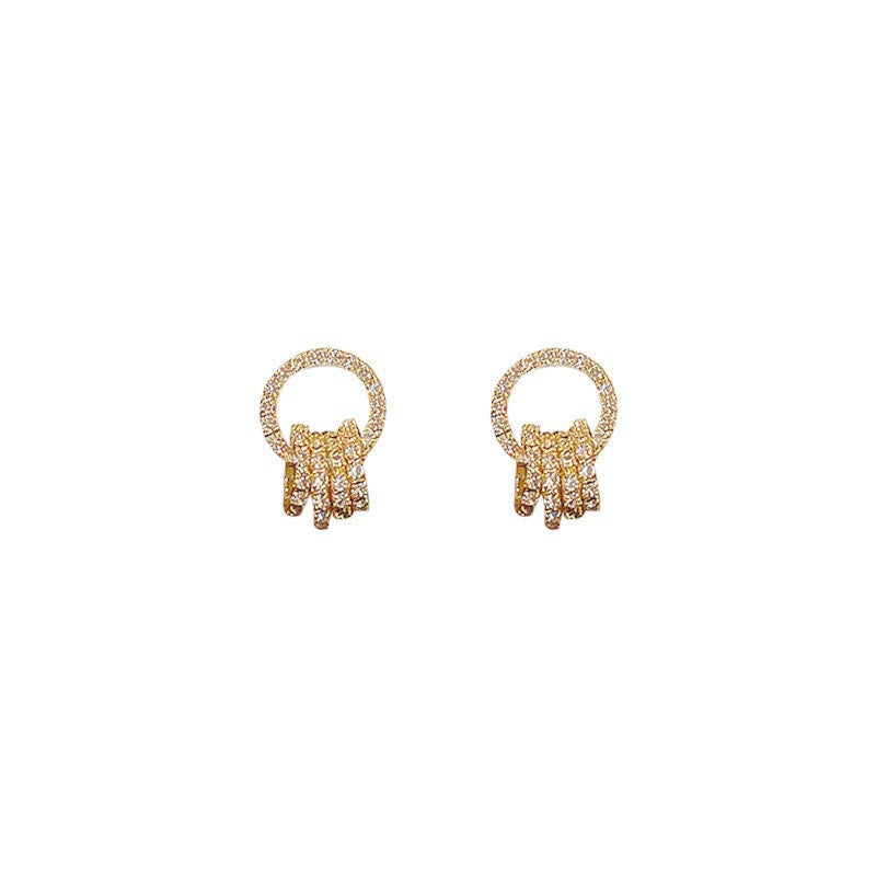 Women's Petite Hoop Simple Niche Design Light Earrings