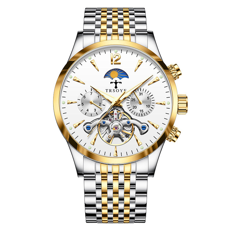 Men's Automatic Watch Stylish Versatile Waterproof Luminous Mechanical Watches
