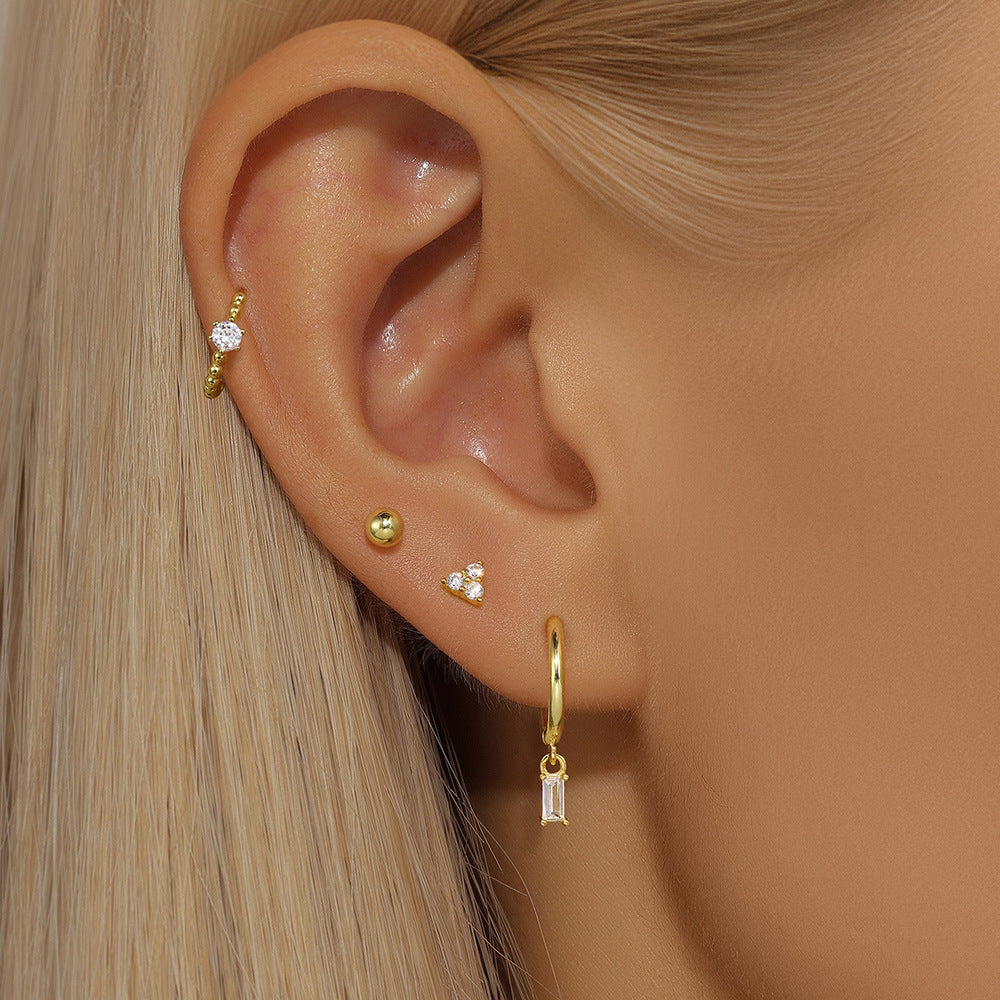 Women's Pcs Set Micro Affordable Luxury Fashion Earrings