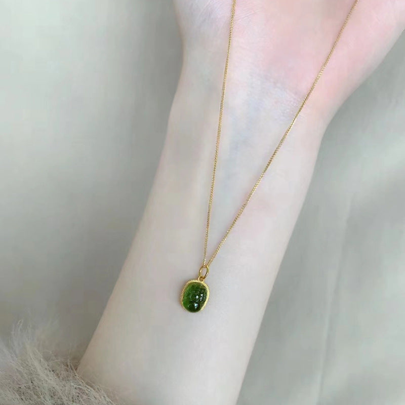 Jade Affordable Luxury Fashion Trendy Clavicle Necklaces