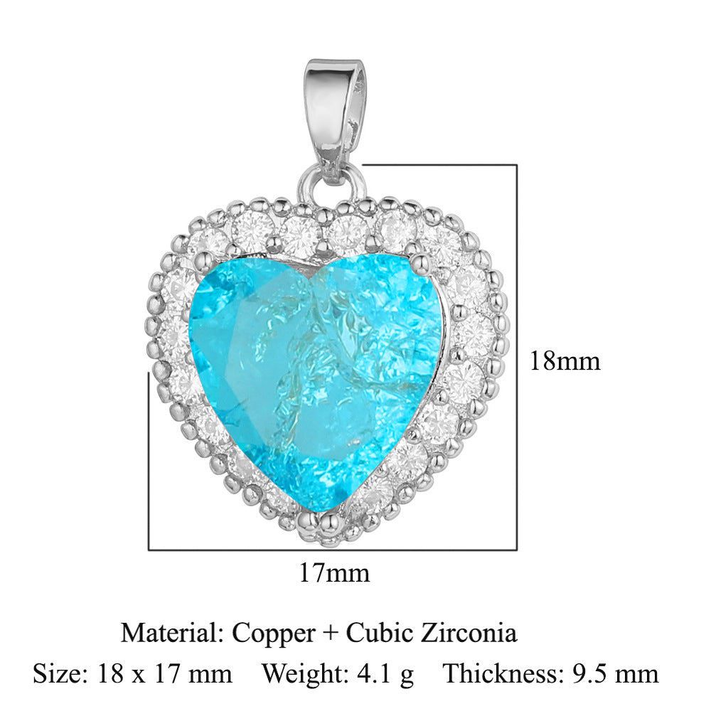Cut Zircon Vintage Water Drop Oval Necklaces