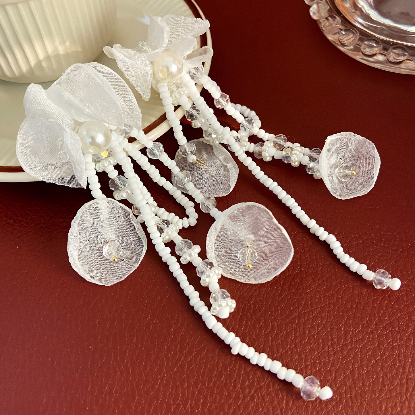 Fashion Zirconia Micro Inlaid Zircon Long Earrings