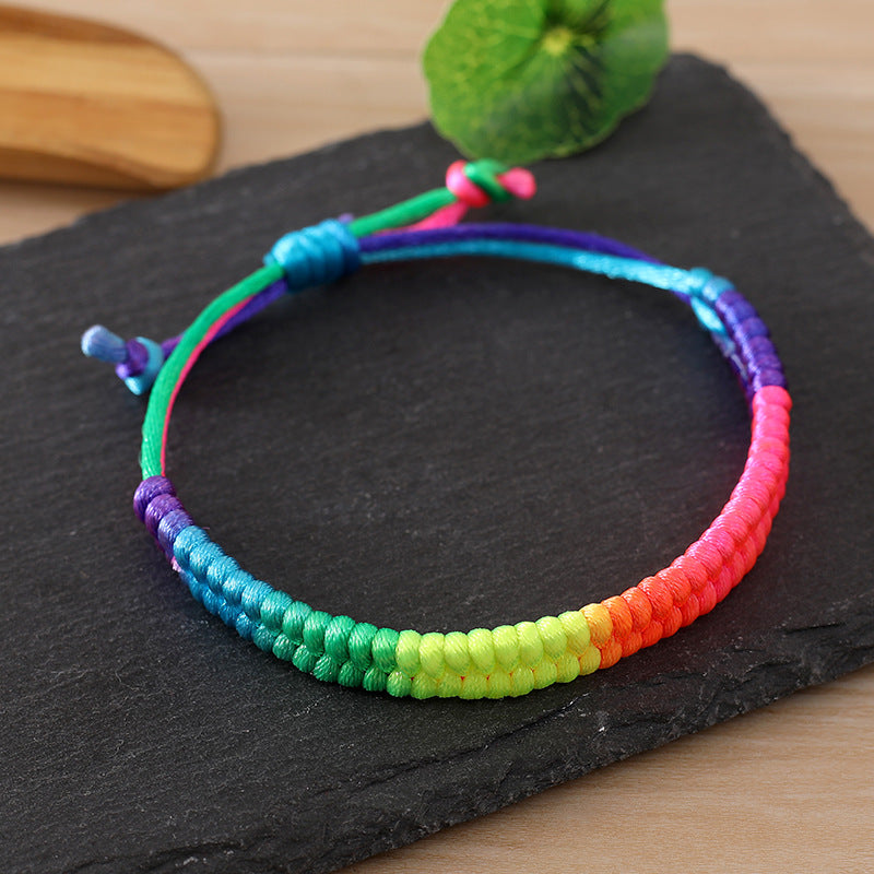 Women's Woven Rope Geometric Dorje Knot Dragon Bracelets
