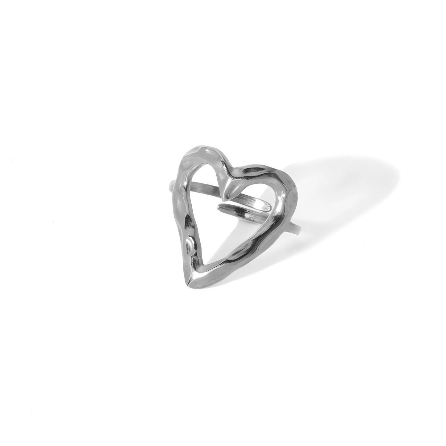 Titanium Steel Gold-plated Geometric Advanced Stainless Rings