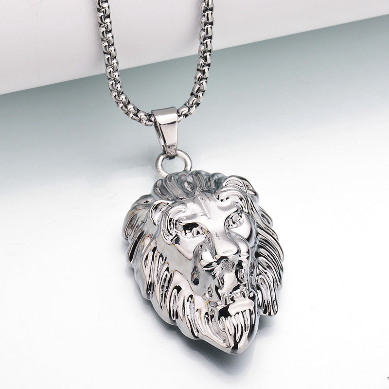 Men's Style Eagle Personality Titanium Steel Retro Necklaces