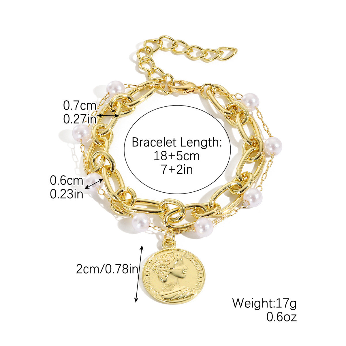Women's Popular Bohemian Niche Design Baroque Thanksgiving Bracelets
