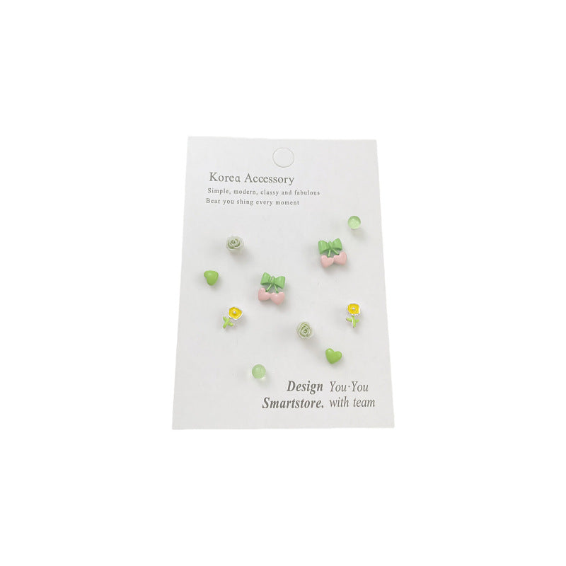 Fresh Sterling Sier Needle Earings Set Earrings