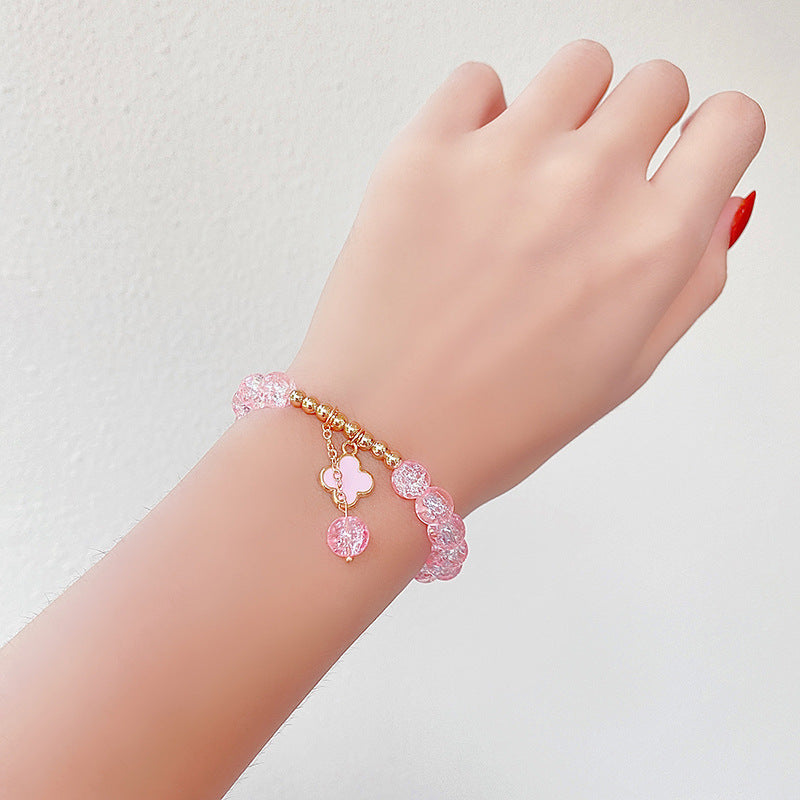 Hand Beading Glass Cute Princess Cartoon Bracelets