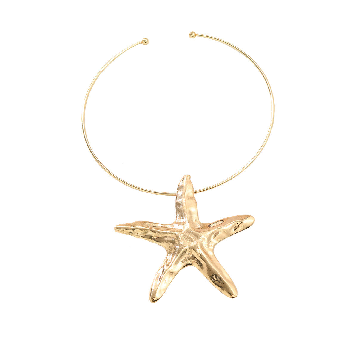 Women's Alloy Starfish Collar Exaggerated Trendy Metal Necklaces