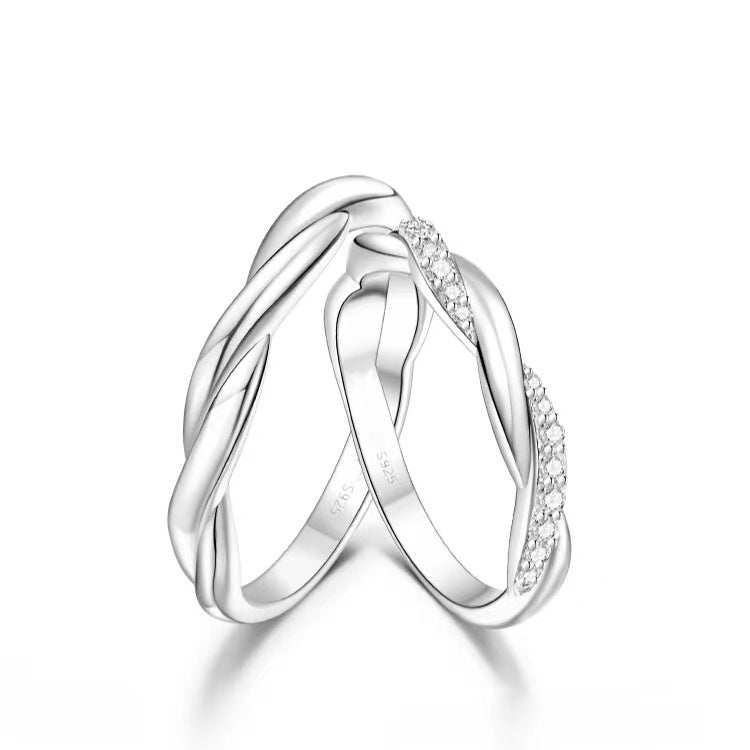Steel Seal Love Lingering White Copper Long-lasting Rings