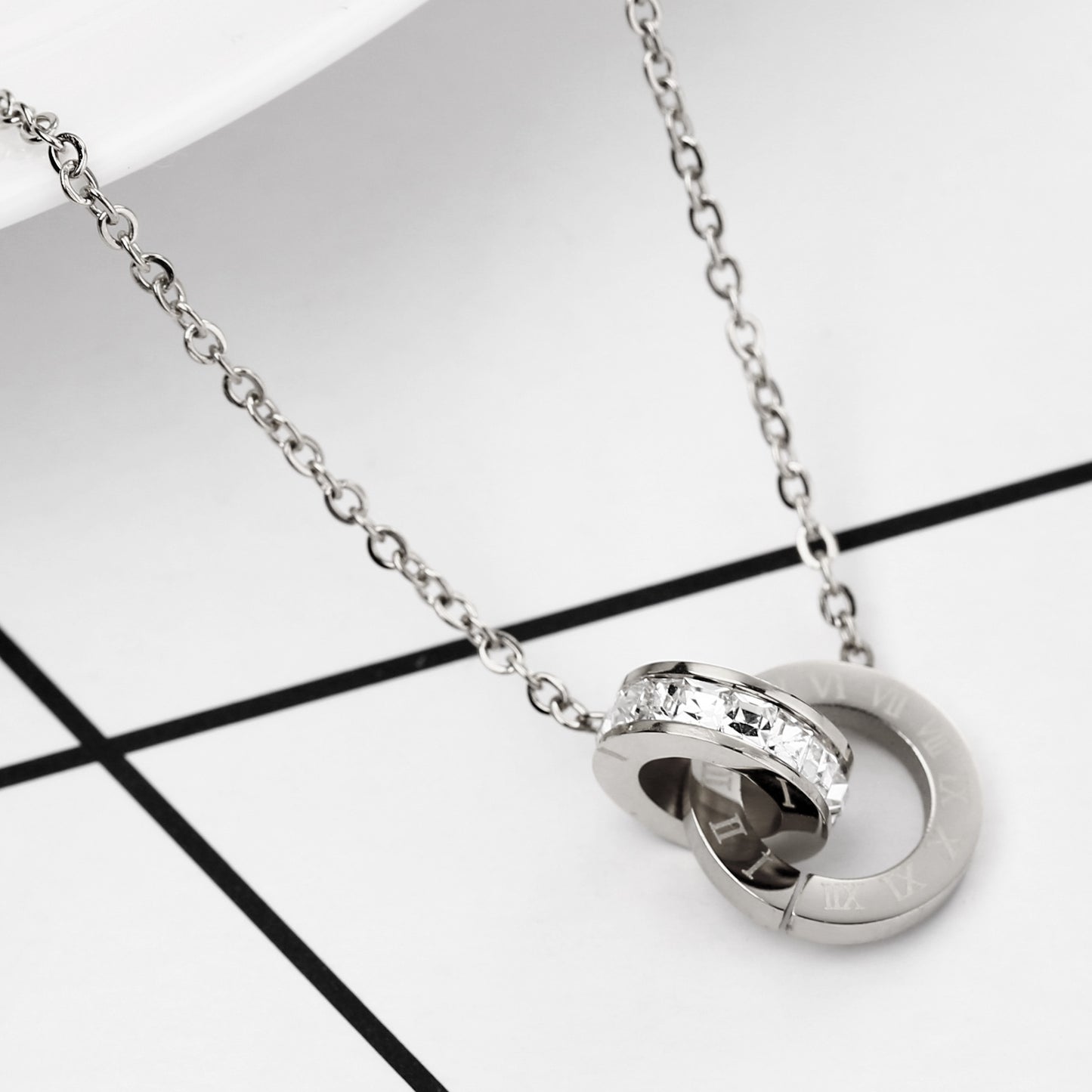 Women's Titanium Steel High-grade French Fashion Clavicle Necklaces