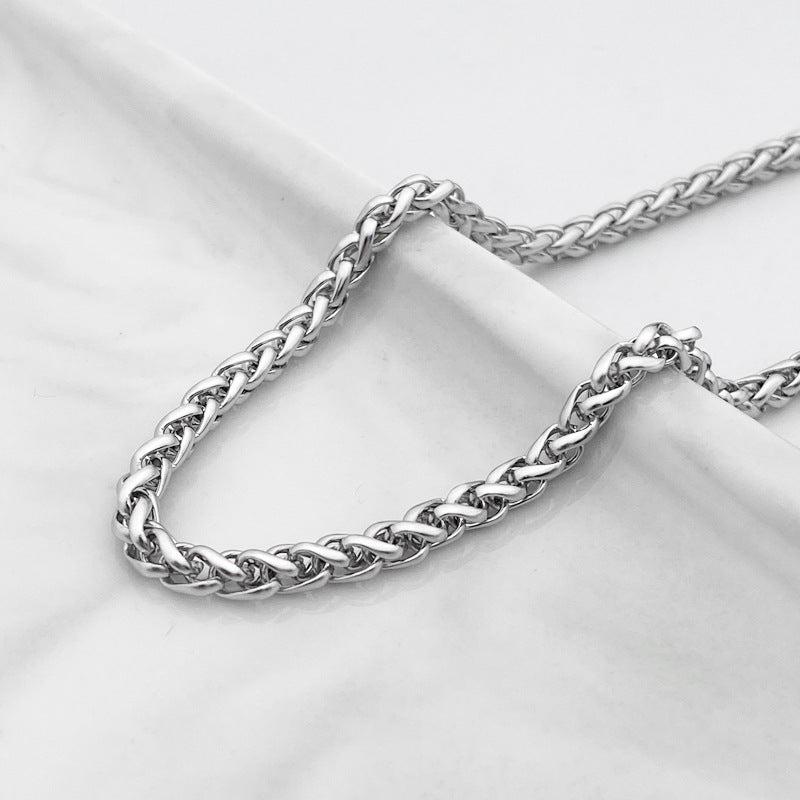 Women's & Men's Titanium Steel Stainless Turnbuckle Keel Chain Bracelets