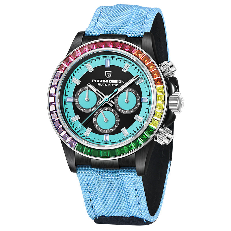 Men's Watch Automatic Stainless Steel Waterproof Hollow Mechanical Watches