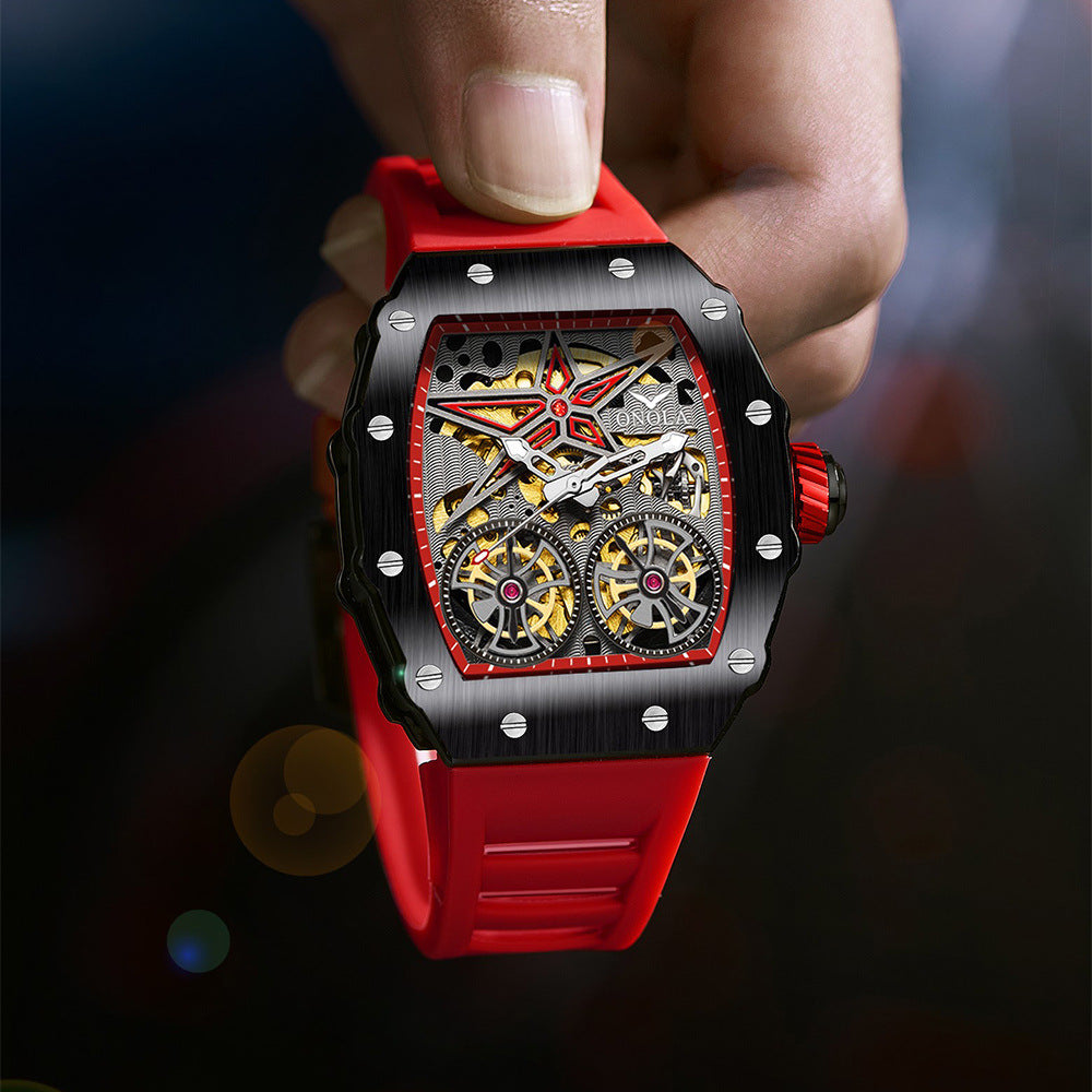 Men's Watch Rudder Flywheel Hollow Automatic Mechanical Watches