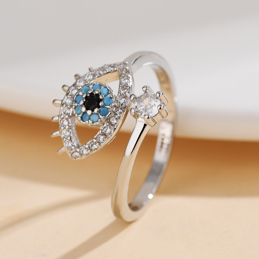 Devil's Eye Niche High-grade Light Luxury Zircon Rings