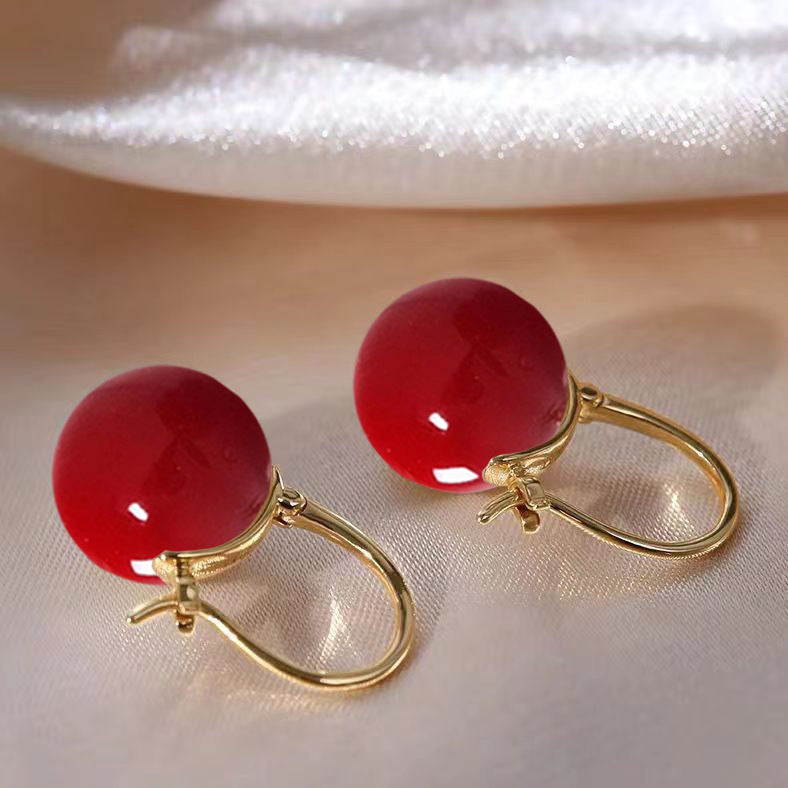 Princess Snow White Female Acrylic Teapot Earrings