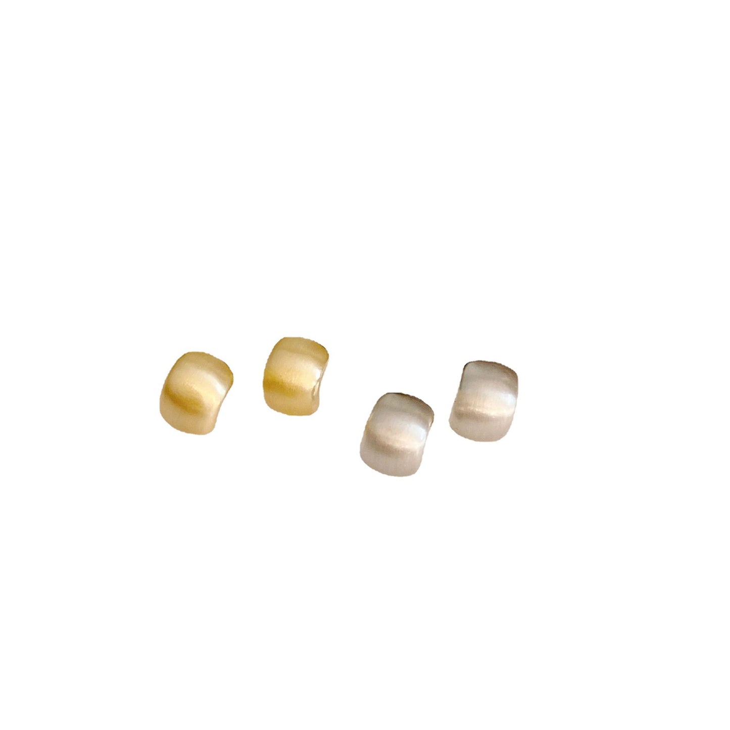 Niche Shaped Bean-shaped Simple Graceful Petite Earrings