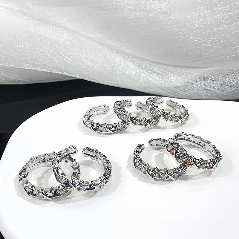 Design Light Luxury High-grade Cold Style Open Female Rings