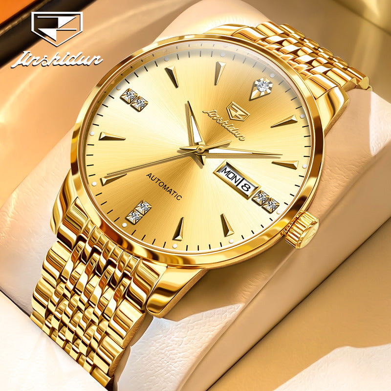 Men's Watch Business Automatic Simple Double Calendar Mechanical Watches