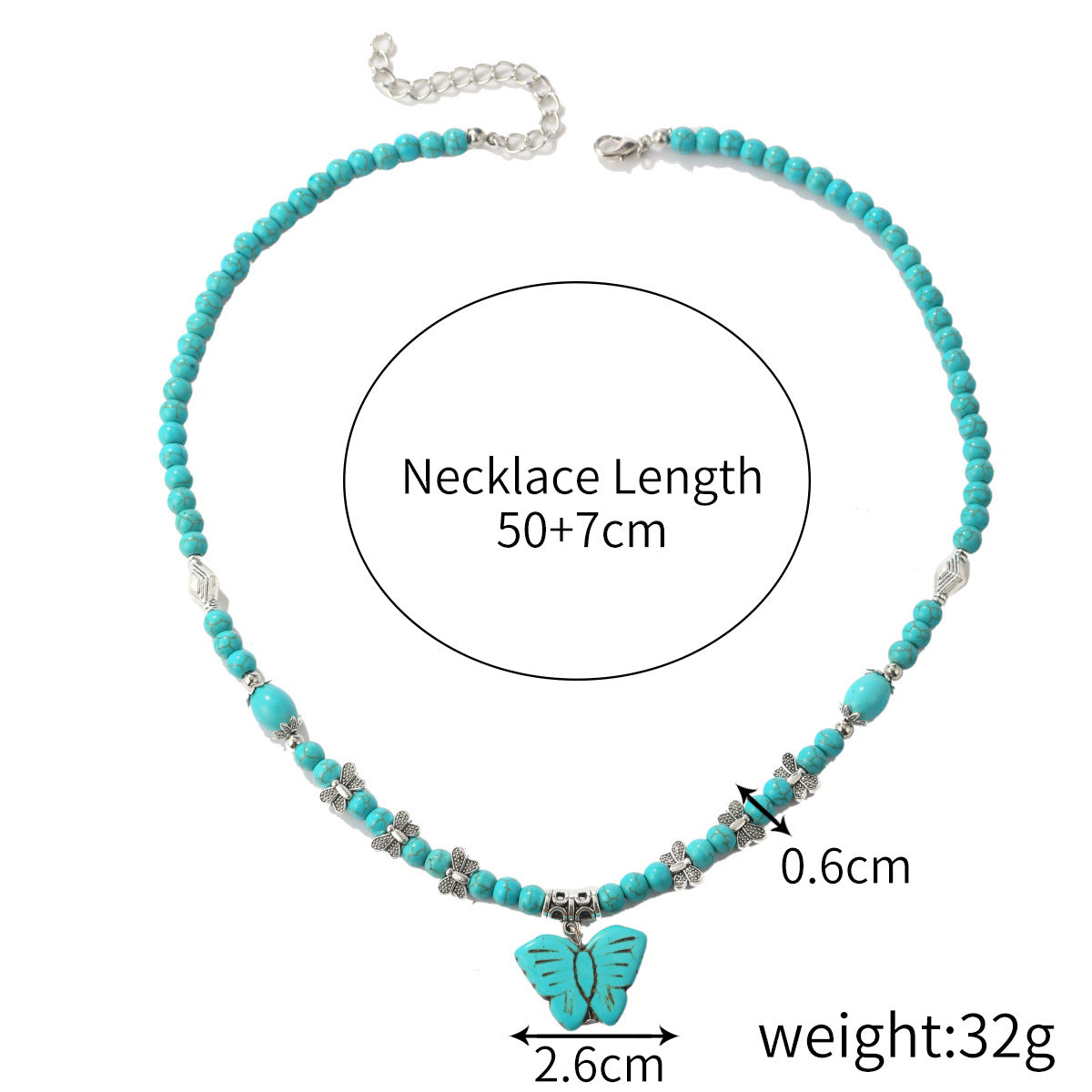 Ethnic Style Jewelry Turquoise Vintage Sweater Necklaces