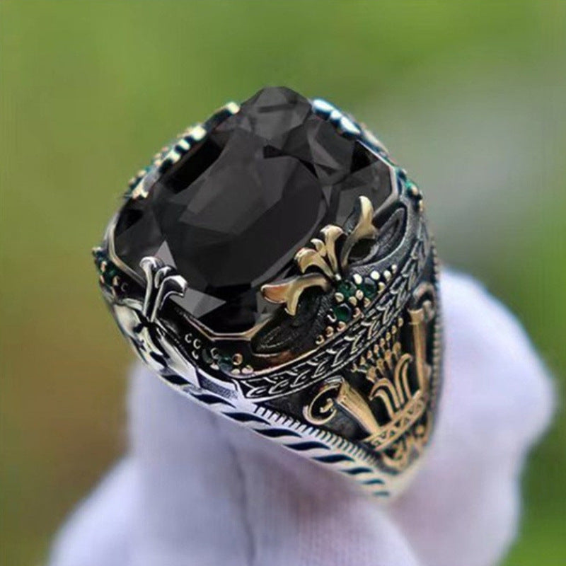 Men's Luxury Personality Retro Domineering Attending Banquet Rings