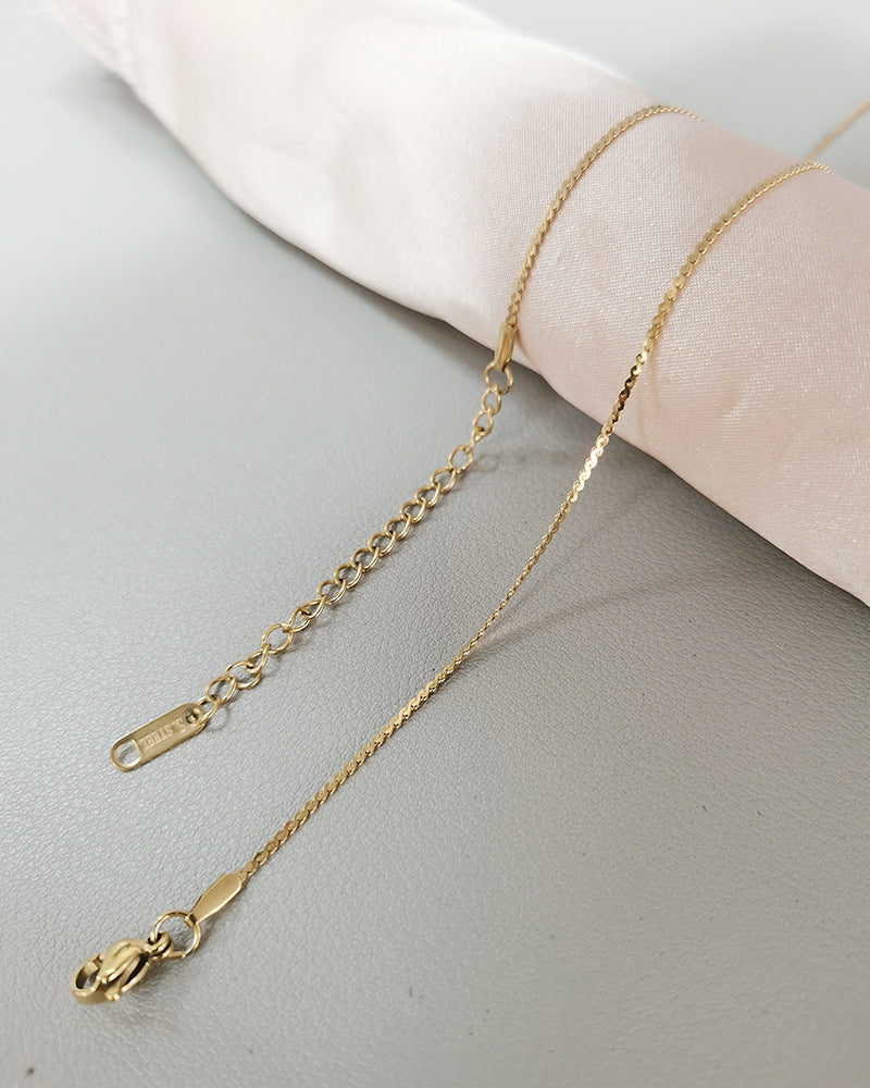 Steel Female Clavicle Chain Choker Snake Bones Necklaces