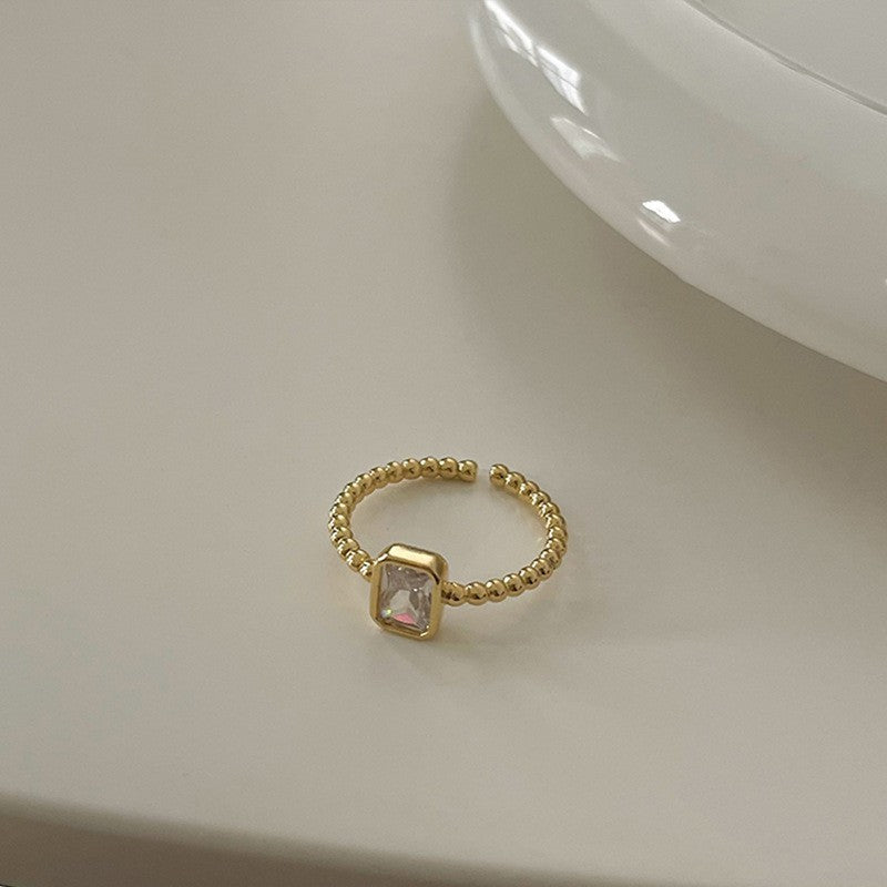 Colorful Zircon Fritillary Butterfly Super Exquisite Niche High Rings