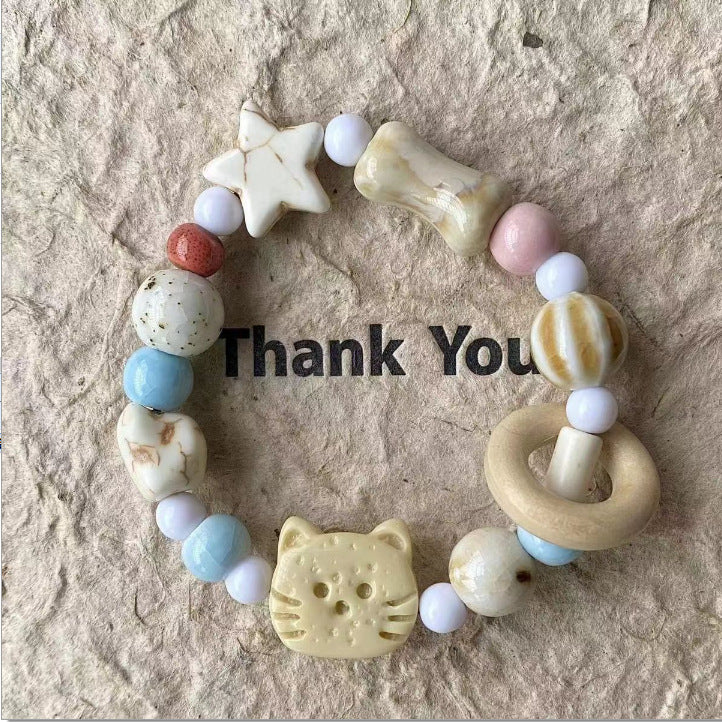 Elegant Valentine's Day Hello Kitty Ceramic Bracelets