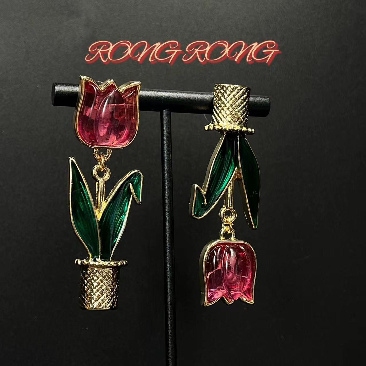 Sweet Court Style Exaggerated Personalized High-grade Earrings