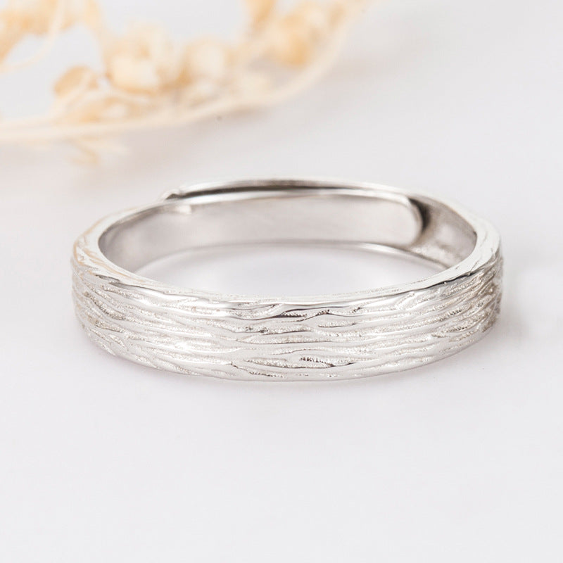 Love Couple Simple Opening Design Valentine's Rings