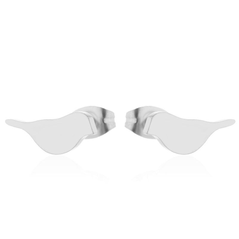 Aloofness Style Stainless Steel Cute Small Animal Fashion Earrings