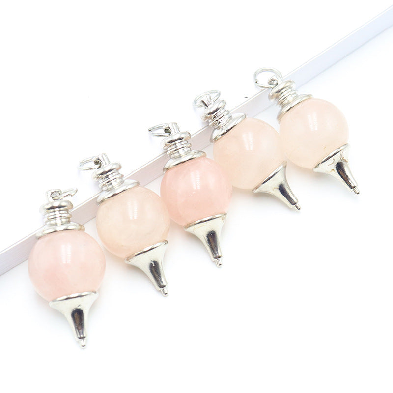 Natural Stone Pendulum Energy Rough Crystal Pendants