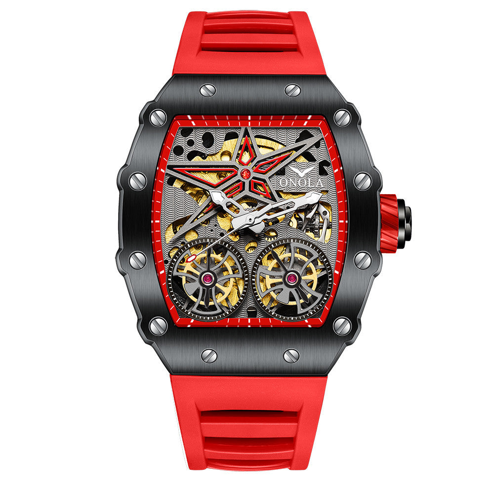 Men's Watch Rudder Flywheel Hollow Automatic Mechanical Watches