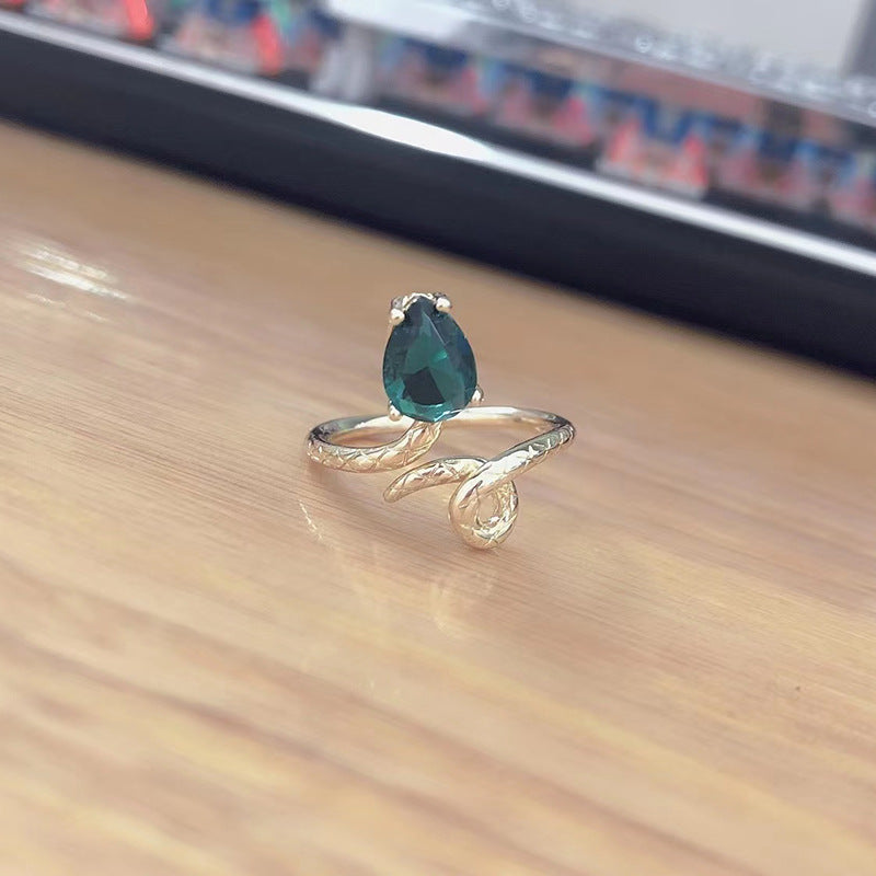 Sterling Sier Snake Fashion Personalized Hip Hop Rings