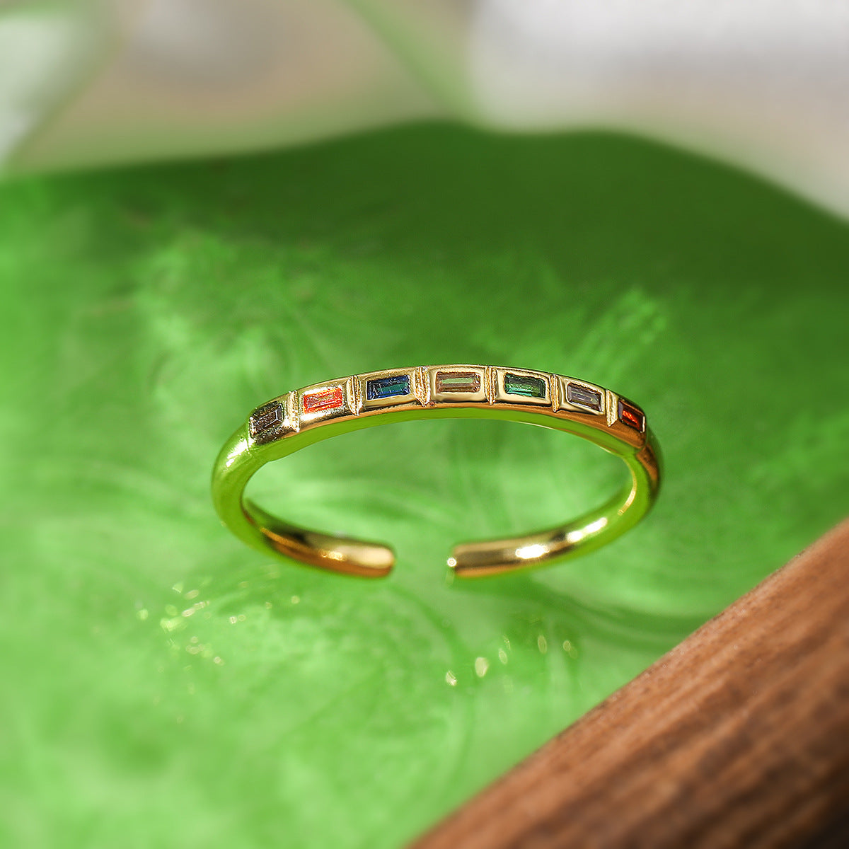 Open Female Niche Personality Copper Plated Rings