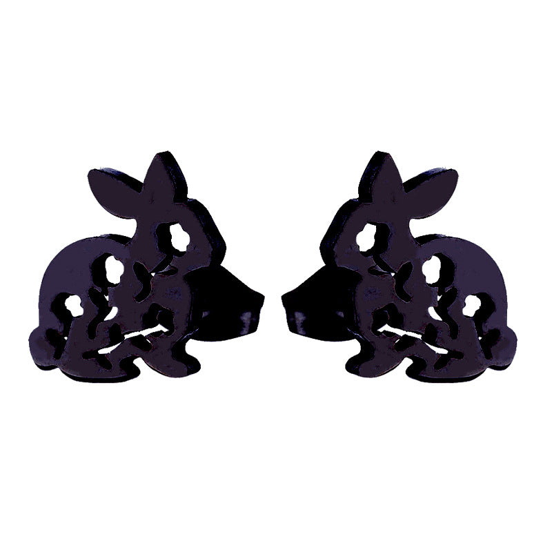 Aloofness Style Stainless Steel Cute Small Animal Fashion Earrings