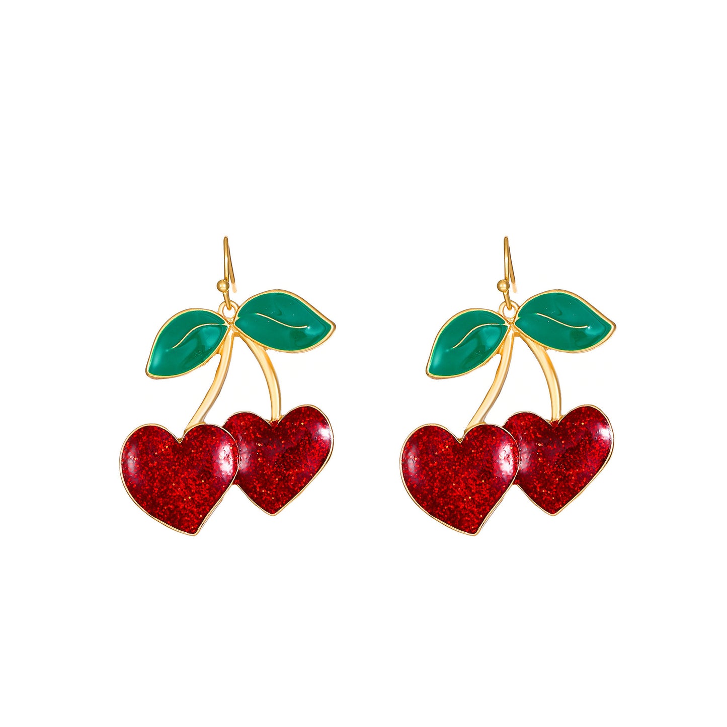 Long Cherry Style Creative Design Cute Earrings