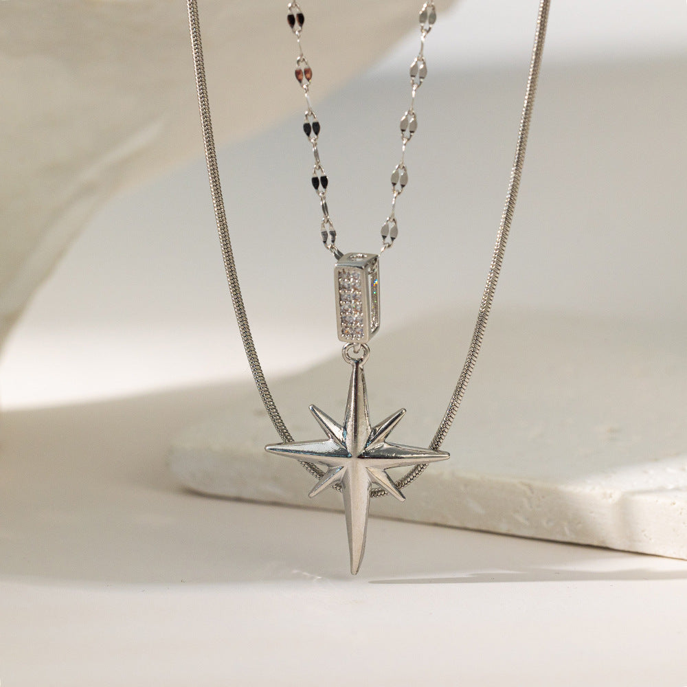 Women's Temperament Full Zirconium Micro Inlay Simple Pendants