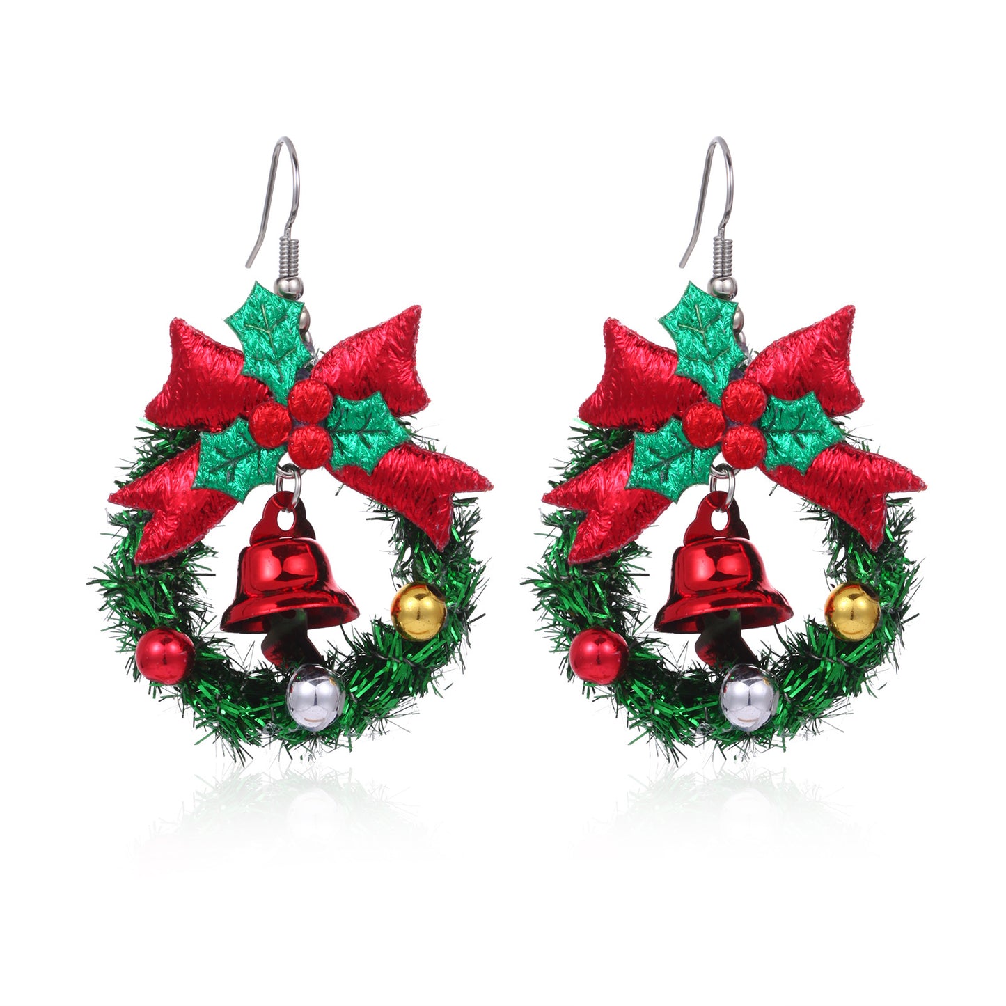 Christmas Female Creative Fashion Dripping Oil Tree Earrings