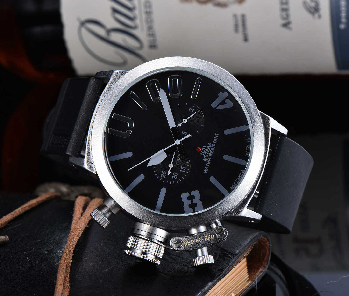 Men's Automatic Large Plate Watch With Hair Mechanical Watches