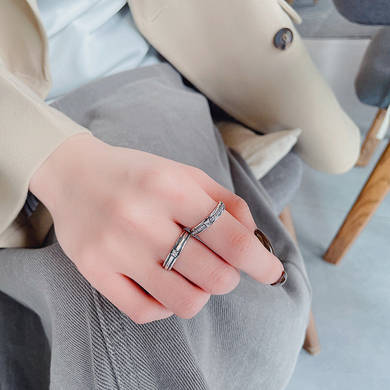Sterling Sier Simple Affordable Luxury Style Rings
