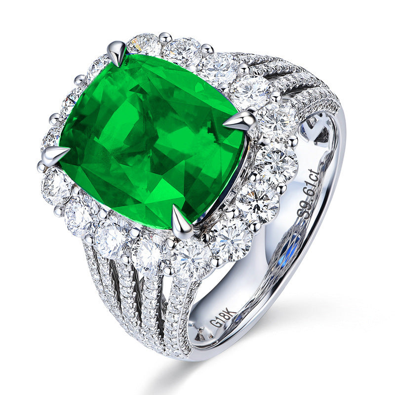 Synthetic Royal Sapphire Female Gold-plated Simulation Rings